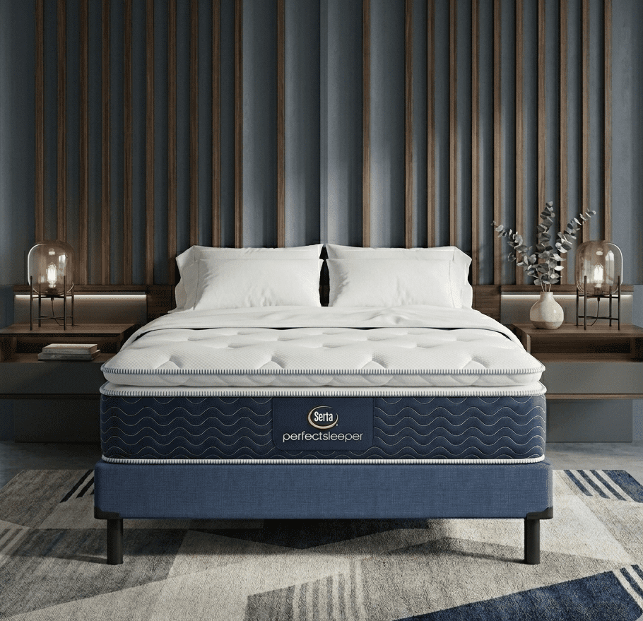 Colchón King Size + Box | Wave-Confort | Perfect Sleeper | Ortopédico | Serta | + 2 Almohadas