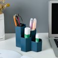 thumbnail image 1 of Small Multifunctional Organizer Desk Caddy Home Office Accessory Tray School Art Supply Holders Pen Pencil Brush Compartment Bathroom Countertop Storage, 1 of 9