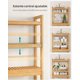 thumbnail image 2 of SONGMICS Mueble para Inodoro, Estante sobre Inodoro, Estantería de 3 Niveles, Estante Ajustable, Verde Bosque, 2 of 5
