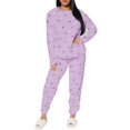 thumbnail image 1 of Conjunto de Pijama para Mujer Shendy Vendy Manga Larga Cuello Redondo con Estampado Transpirable, 1 of 4