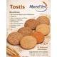 thumbnail image 3 of Galleta Ajonjolí Tostis Salvado Macrofibra Integral sin Azucar Vegano Macrobiotico E Integral 3 Botes c/15 Pzas, 3 of 7