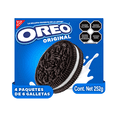 thumbnail image 1 of Galletas Oreo Chocolate Relleno sabor Vainilla 252 g  4 Paquetes c/u 6 Galletas, 1 of 5