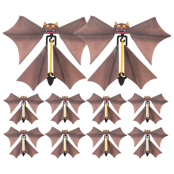 10 piezas de juguetes creativos de murciélagos, novedosos y elegantes, accesorios de murciélagos voladores para niños, regalos (color aleatorio)