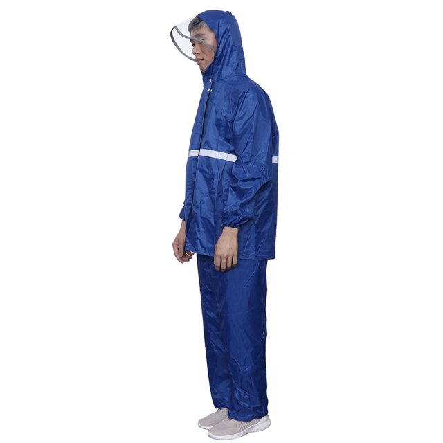 WRITWAA Capa De Lluvia Para Adultos Con Pantalón Y Portátil En Oscuro Para Camping Y