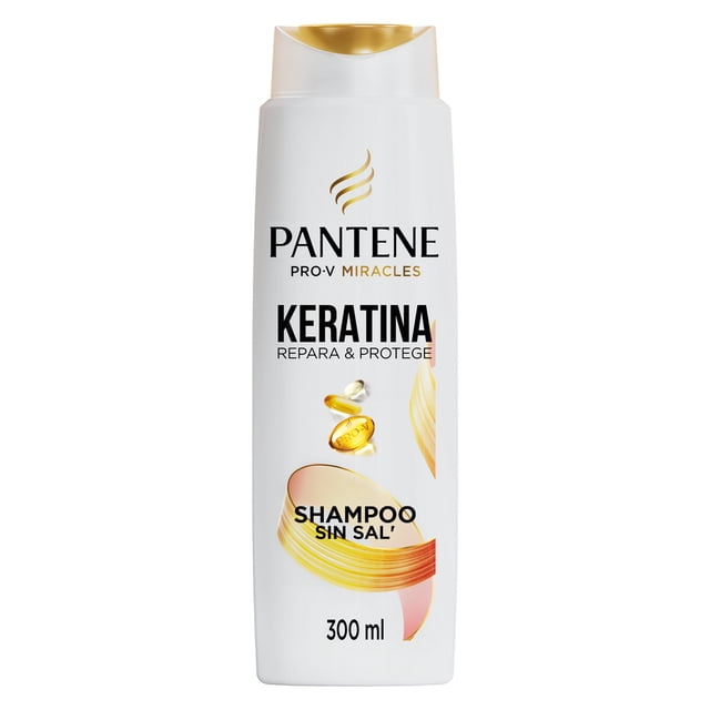 Shampoo Reparador Pantene Pro-V Miracles Keratina Repara y Protege 300 ml