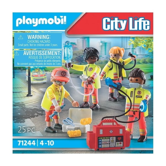 Set de Juego Playmobil Rescate Equipo de Rescate 25 Piezas