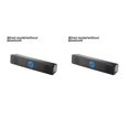 thumbnail image 4 of Sidaley Altavoz compatible con Bluetooth Barra de bocina doble Estéreo Subwoofer Altavoz Barra de sonido de audio en el hogar Teatro TV PC de alto 350T 2piezas, 4 of 6