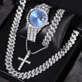 thumbnail image 2 of Joyas Giffor for hombre, juego de 3 y 4 collares de hip hop, reloj, collar y pulsera Mayer Migu, collar con cruz for regalo de novio., 2 of 5