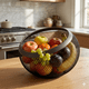 thumbnail image 5 of Frutero de Malla Metal Negro Centro de Mesa Cocina, 5 of 6