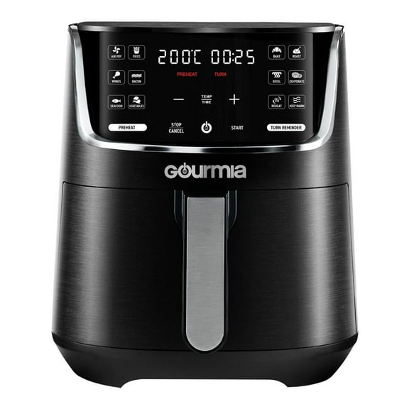Freidora de Aire Gourmia de 3.7 L / 4 Qt con 12 Preajustes de un Solo Toque Negra