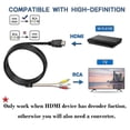 thumbnail image 2 of Hdmi To Rca Cable,1080p Hdmi To 3rca Set Top Box Hd Conversion Cable,red Yellow White Audio Video Cable Adapter For Tv Hdtv Dvd - 1.5m, 2 of 5