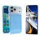 thumbnail image 1 of Funda + Mica Icon Case Space Colors para Iphone 18 Pro Max, Carcasa, Protector, Uso Rudo, Protector de Pantalla, Antigolpes, Esquinas Reforzadas, Protección de Cámara - Azul, 1 of 8