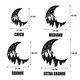 thumbnail image 2 of Cuadro Decorativo Luna Mubel Extragrande 9 mm MDF 120 cm, 2 of 5