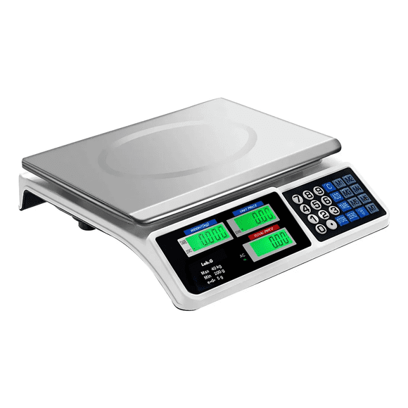 Báscula Comercial Digital Raganet HG011 40kg  34x33cm Lab.G, Blanco