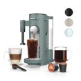 thumbnail image 1 of Cafetera monodosis especial Ninja Pods & Grounds, compatible con cápsulas K-Cup, espumador de leche incorporado, 6 oz. Taza a 24 oz. Tamaños de tazas de viaje, cafetera helada, 1550 vatios, verde salv, 1 of 5