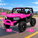 thumbnail image 3 of Carro Electrico Montable para niños con Control Remoto y Manejo Directo Auto Rosa con USB Bluetooth Luces Bocina y Musica, 3 of 6