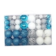 thumbnail image 3 of Juego de 100 adornos navideños de bolas de colores para decorar plata azul blanco, 3 of 9
