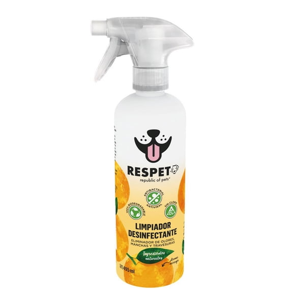 Desinfectante Respet Republic of Pets Eliminador de Olores y Manchas 495 ml