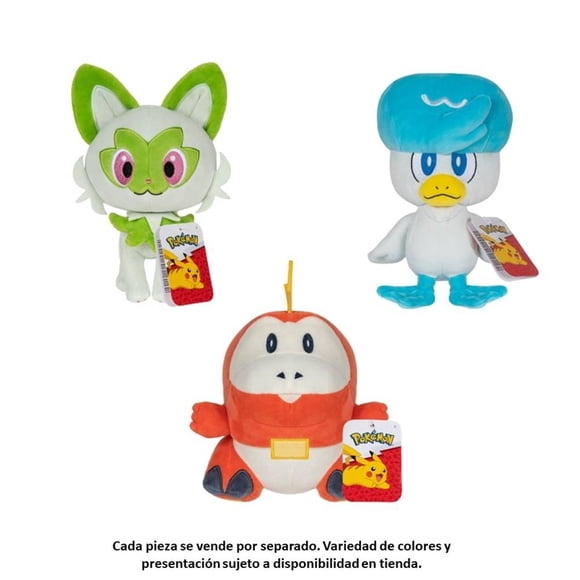 Peluche Pokemon Varios Modelos 1 pieza Generacion IX de 20 cm