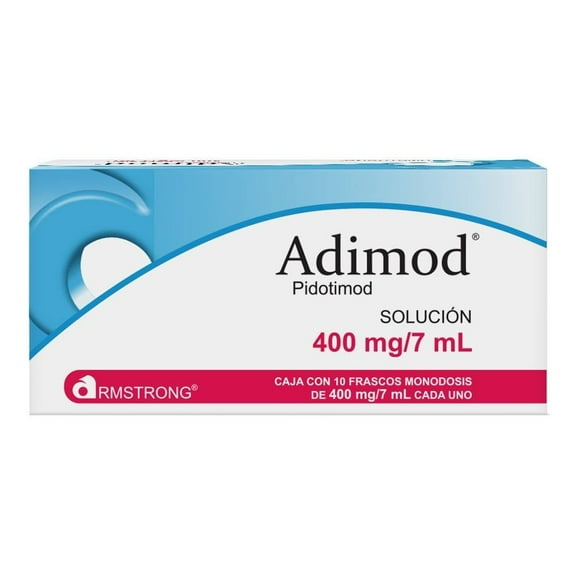 Adimon caja con 10 frascos monodosis de 400 mg/7 mL