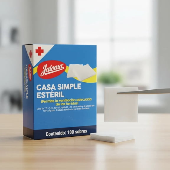 Gasa Estéril 10x10 Cm Caja Con 100 Gasas LABORATORIOS JALOMA