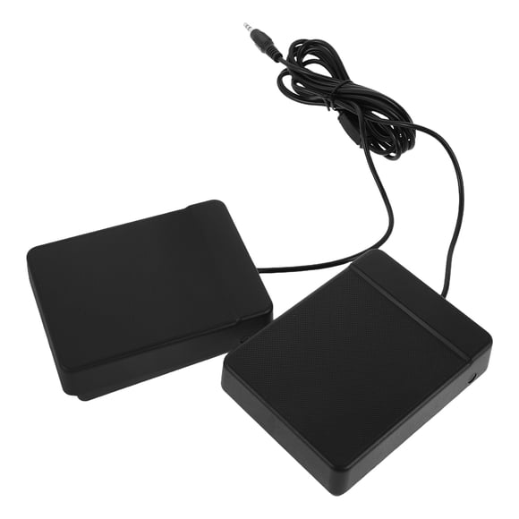 unbranded 1Jgo Pedal Doble De Batería Electrónica Negro Compacto Para Práctica Con Conexión De 3.5mm
