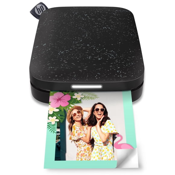 HP Sprocket Portable Photo Printer (2nd Edition) – Instantly print 2x3" sticky-backed photos from your phone – Noir 1AS86A