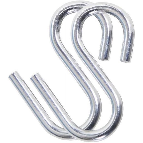 2 Ganchos S alta resistencia - para Columpios y Hamacas - Ultra Resistentes - Acero Galvanizado