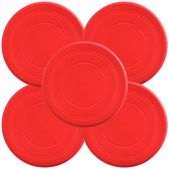 Discos voladores FlyBixRed 5 Piezas Silicona Ø18 cm rojo