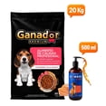 thumbnail image 1 of Croquetas Para Perro Ganador Premium Cachorro Razas Pequeñas 20 Kg con Bomber Can aceite de Salmon 500 ml, 1 of 1