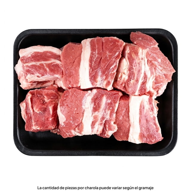 Costilla Cargada de Res para Cocer por kg Peso Aprox por Charola 900 a 1000 g