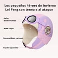 thumbnail image 3 of Gorro de Niños para Otoño e Invierno, Gorro de Lei Feng para Niños y Niñas con Protección para Orejas y Resistencia al Viento al Aire Libre, Bufanda Acolchada para Bebés contra el Frío, 3 of 5