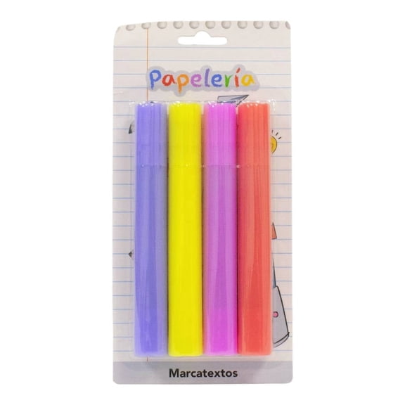 Marcatextos Prichos Tapón Multicolor 4 Piezas