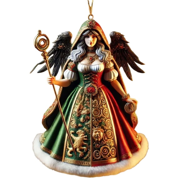 Adorno navideño legendario | Decoración navideña caprichosa | Adorno festivo colgante duradero | Perfecto para árboles de Navidad, fiestas y regalos | Decoración de temporada para toda la familia