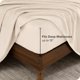 thumbnail image 4 of Juego de sábanas de felpa Bare Home Twin XL color arena, 4 of 7