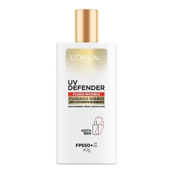 Protector Solar Diario FPS50+ Loreal Paris UV Defender Fluido Invisible 40 g