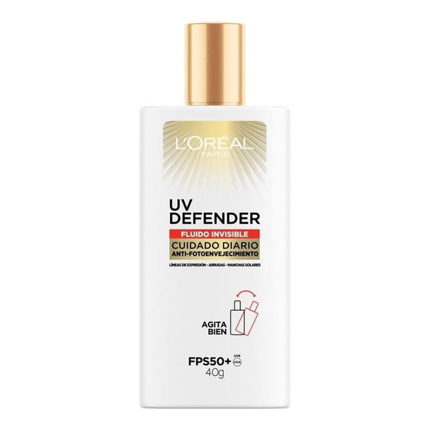 Protector Solar Diario FPS50+ Loreal Paris UV Defender Fluido Invisible 40 g