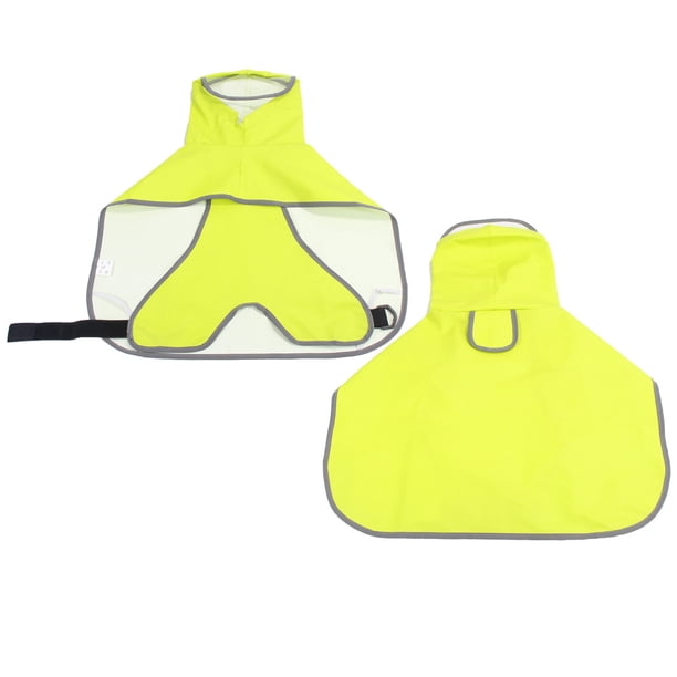 Zhuge Poncho impermeable para perros, chaqueta impermeable para perros, capa de algodón, forro con capucha, abrigo impermeable ajustable para perros pequeños, cachorros, gatos (2XL, verde)