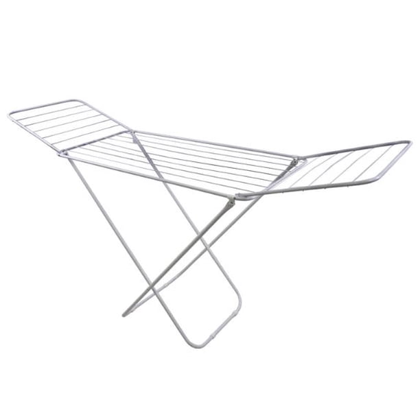 Rack de secado para ropa IDEEN Tendedero blanco Plegable y portátil 183 x 51 x 100