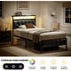 thumbnail image 4 of Cama Individual FABATO Cabecera Tapizada Luces LED, 4 of 6