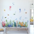 thumbnail image 4 of Pegatinas de pared de medusas y algas marinas para habitación infantil, decoración de pared, autoadhesivas, 4 of 7