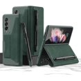 thumbnail image 1 of Case Compatible With Samsung Z Fold 3 5g, Folding Protective Cover With S Pen Holder, 1 of 3