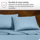 thumbnail image 5 of Juego de fundas de almohada Bare Home Premium 1800 King 20 x 36 azul claro 2 unidades, 5 of 6