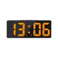 thumbnail image 1 of Despertador electrónico, pantalla LED USB con 2 alarmas con atenuador de repetición Brillo Modo de brillo 5 para personas mayores Oficina en Naranja Sunnimix Despertador, 1 of 8
