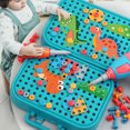 thumbnail image 4 of Juego de juguetes de rompecabezas con taladro de dinosaurio juego enchufable de taladro de aprendizaje temprano para niños Fo Indoo ANGGREK Otros, 4 of 7