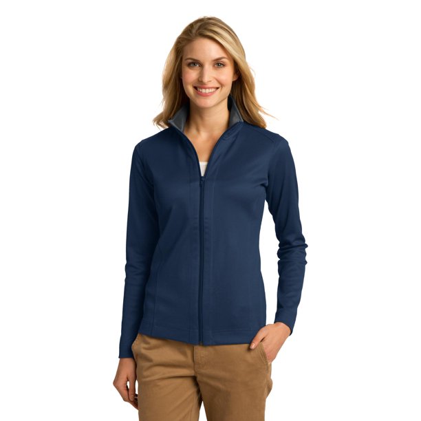 Chaqueta Port Authority® para Mujer Textura Vertical Cremallera Completa L805