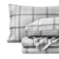 thumbnail image 1 of Juego de sábanas Bare Home Lujo Tamaño Queen 100% Algodón franela 4 piezas Cuadros escoceses, 1 of 7