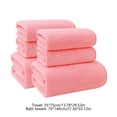 thumbnail image 3 of 6 Pcs Bath Towels Set For Bathroom Thick Soft Absorbent Towel Set Of 6 Household Wash Face Gift Towel, 3 of 6