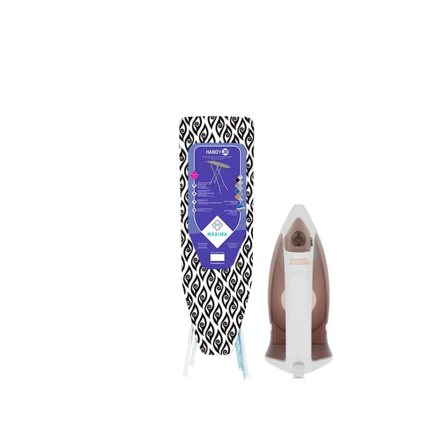Kit Burro de planchar Plegable Ajustable HANDY JR 90 × 33 cm Spiral y Plancha