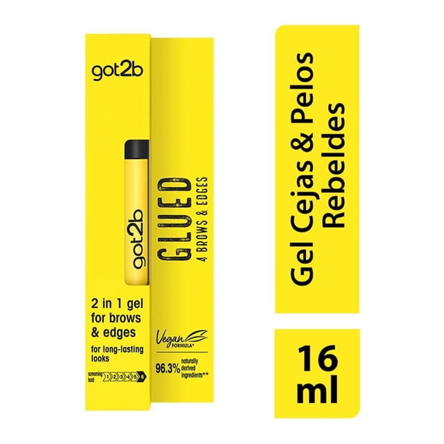 Gel para cejas y bordes del cabello Got2b Glued Glued 4 brows & edges 16ml